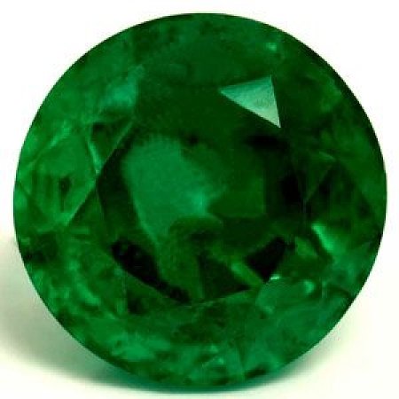 1.74 ct Round Green Natural Emerald