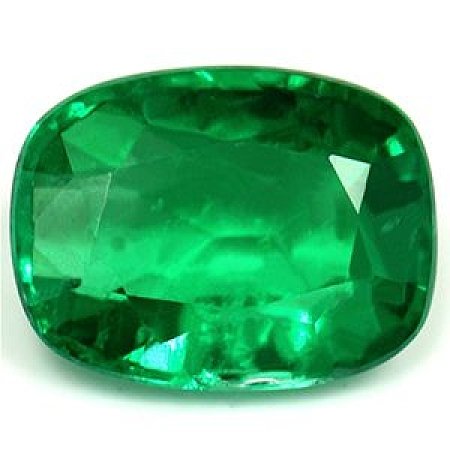 1.28 ct Cushion Green Natural Emerald