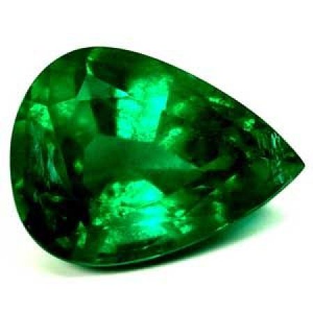 2.96 ct Pear Green Natural Emerald