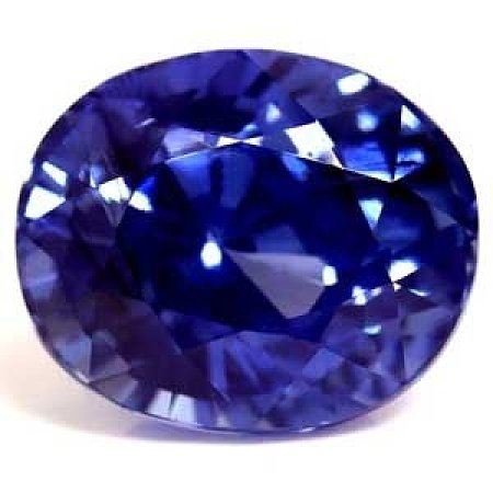 3.45 ct Oval Blue Natural Sapphire