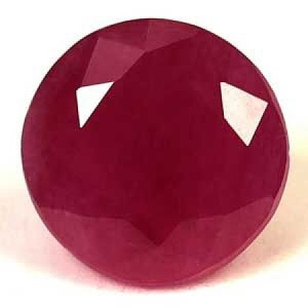 1.70 ct Round Red Natural Ruby