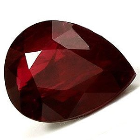 1.41 ct Pear Red Natural Ruby