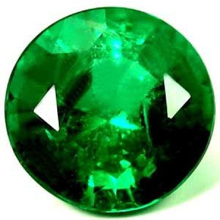 1.12 ct Round Green Natural Emerald