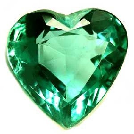 1.14 ct Heart Green Natural Emerald