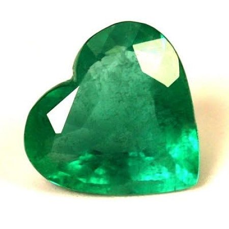 1.21 ct Heart Green Natural Emerald