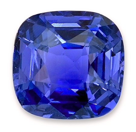 3.42 ct Cushion Blue Natural Sapphire