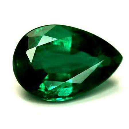 1.71 ct Pear Green Natural Emerald