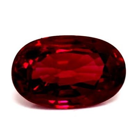 0.55 ct Oval Red Natural Ruby