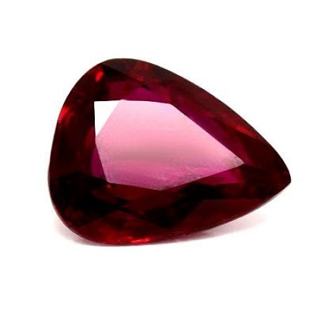 0.58 ct Pear Red Natural Ruby
