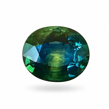 2.95 ct Oval Green Natural Sapphire