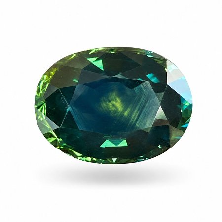 4.12 ct Oval Green Natural Sapphire
