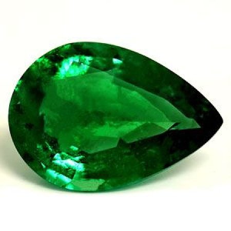 1.38 ct Pear Green Natural Emerald