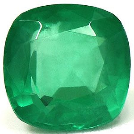 1.49 ct Cushion Green Natural Emerald