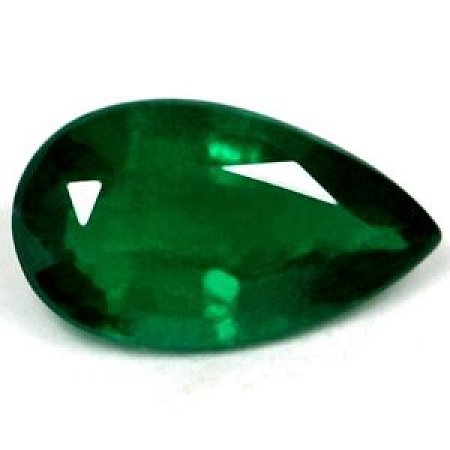 0.74 ct Pear Green Natural Emerald
