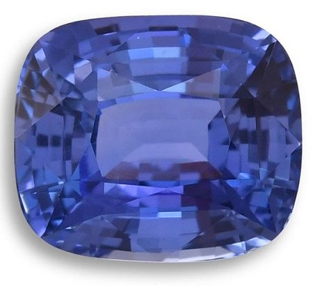 3.03 ct Cushion Blue Natural Sapphire
