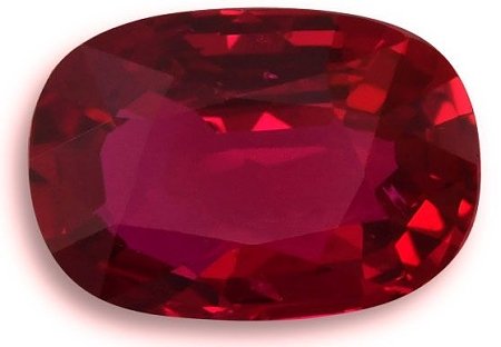 2.22 ct Cushion Red Natural Ruby