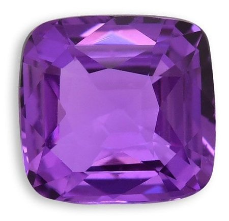 3.07 ct Cushion Purple Natural Sapphire