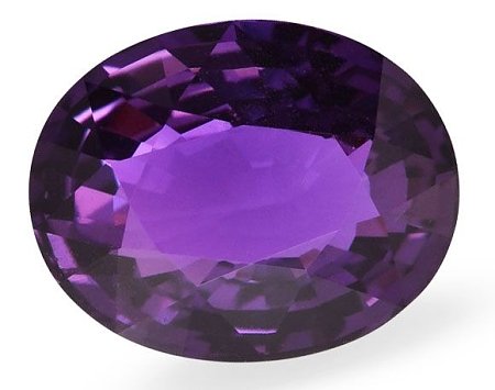 10.15 ct Oval Purple Natural Sapphire