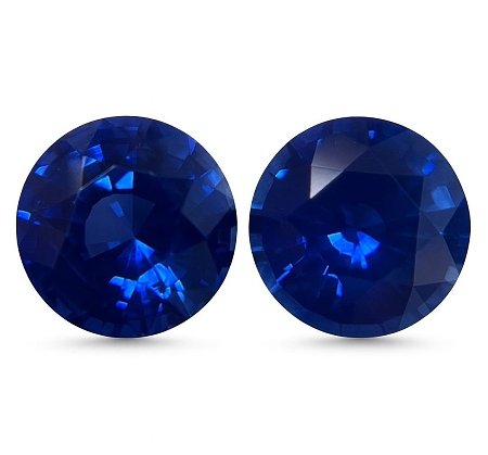 6.09 ct Round Blue Natural Sapphire