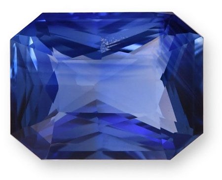 4.12 ct Radiant Blue Natural Sapphire