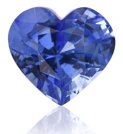 4.04 ct Heart Blue Natural Sapphire