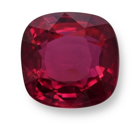 3.00 ct Cushion Red Natural Ruby