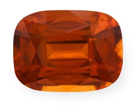 7.33 ct Cushion Orange Natural Sapphire