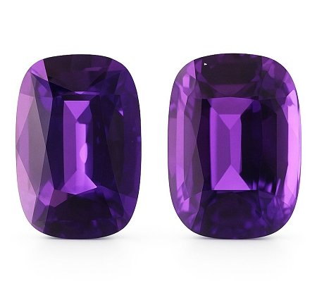 8.13 ct Cushion Purple Natural Sapphire