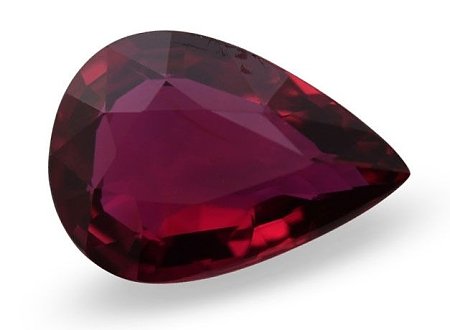 2.02 ct Pear Red Natural Ruby