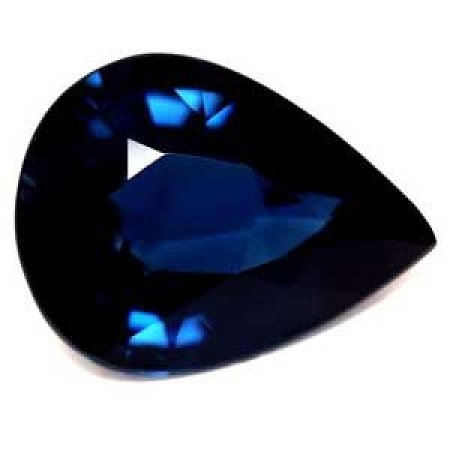 2.34 ct Pear Blue Natural Sapphire