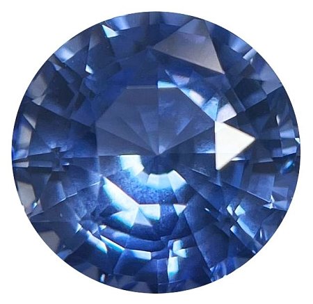 7.06 ct Round Blue Natural Sapphire