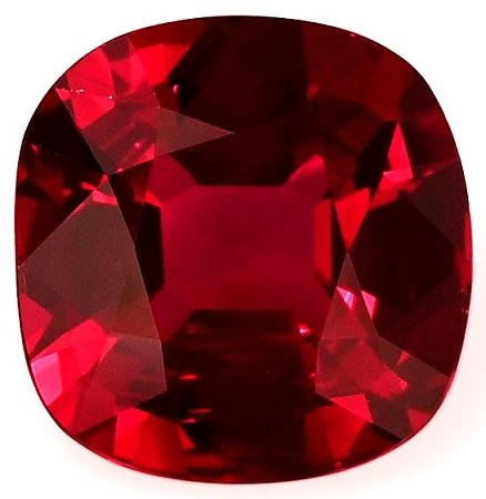 1.38 ct Cushion Red Natural Ruby