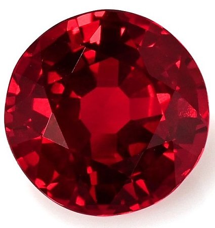 1.21 ct Round Red Natural Ruby