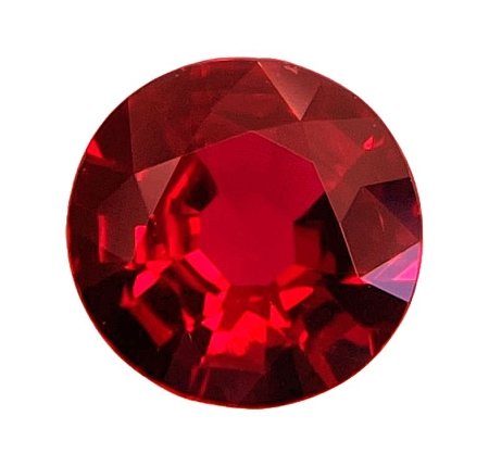 1.22 ct Round Red Natural Ruby