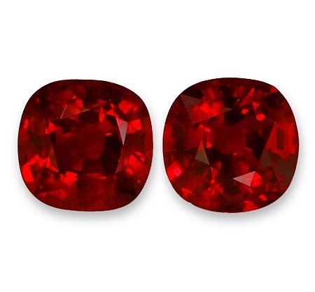 2.18 ct Cushion Red Natural Ruby
