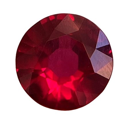 1.31 ct Round Red Natural Ruby