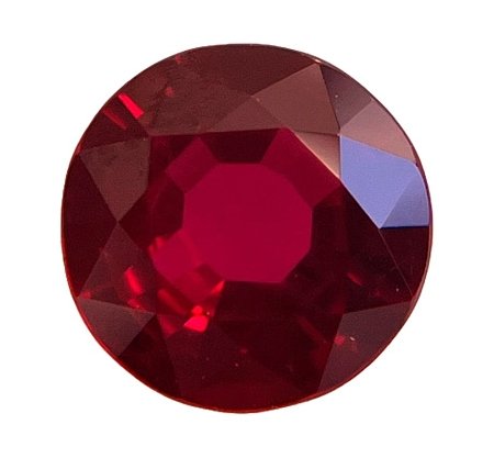 1.56 ct Round Red Natural Ruby