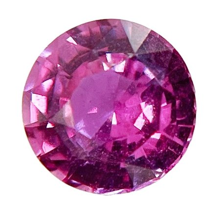 3.13 ct Round Pink Natural Sapphire