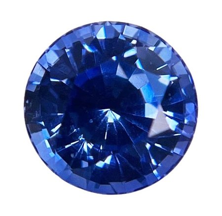 3.85 ct Round Blue Natural Sapphire