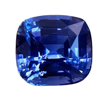 3.59 ct Cushion Blue Natural Sapphire