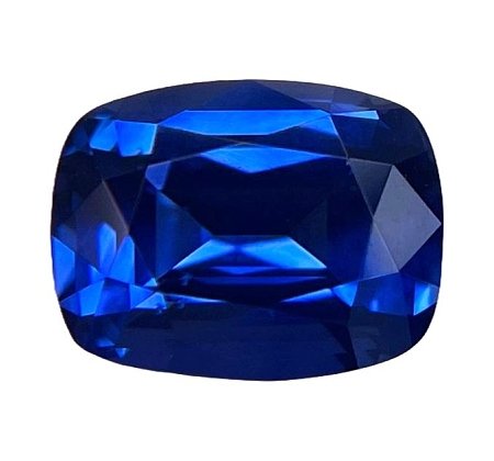 3.24 ct Cushion Blue Natural Sapphire