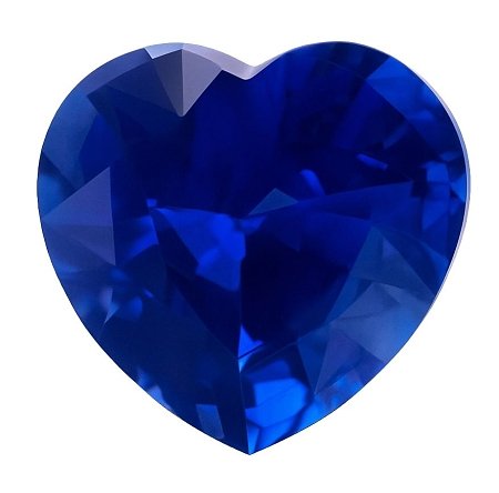 2.04 ct Heart Blue Natural Sapphire