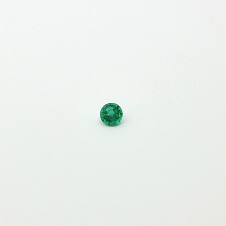 0.22 ct Round Green Natural Emerald