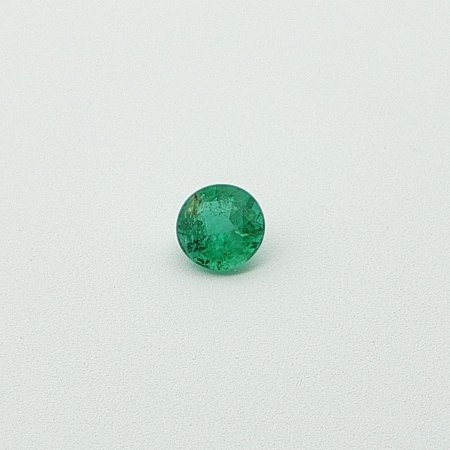 0.32 ct Round Green Natural Emerald