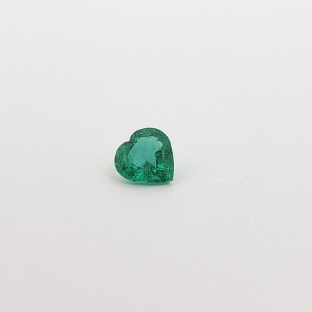 0.81 ct Heart Green Natural Emerald