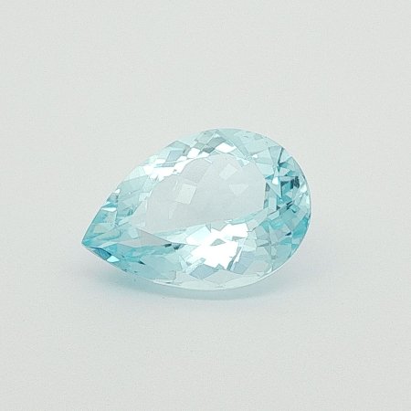 10.05 ct Pear Blue Natural Aquamarine