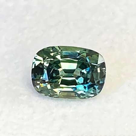 1.59 ct Cushion Green Natural Sapphire