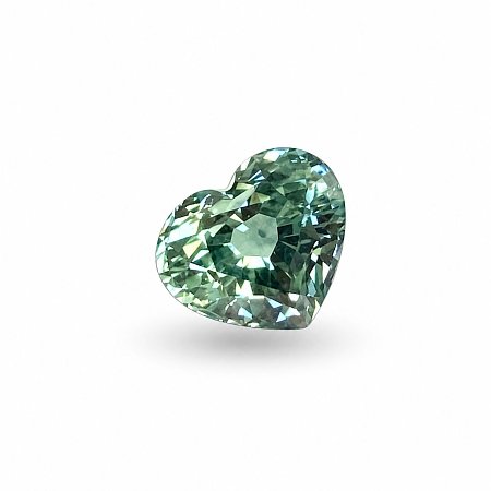 1.43 ct Heart Green Natural Sapphire