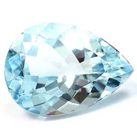 8.21 ct Pear Blue Natural Aquamarine