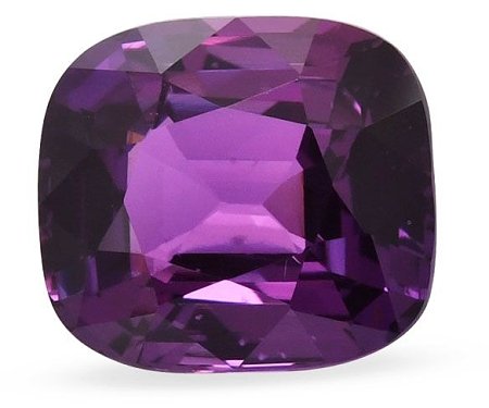 27.41 ct Cushion Purple Natural Sapphire